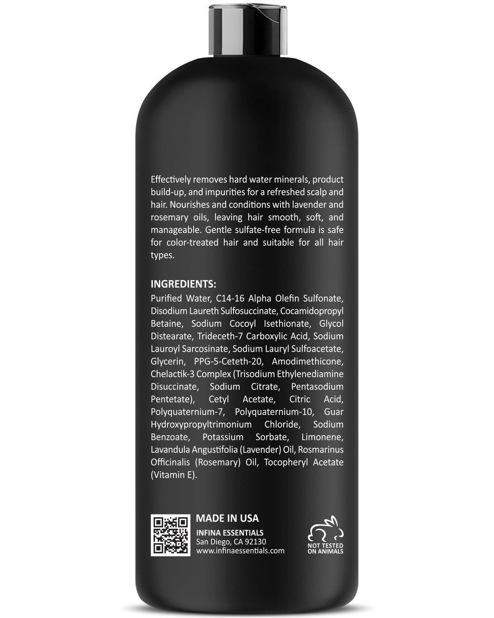 Infina Essentials textura capilar tras lavado con brillo natural.