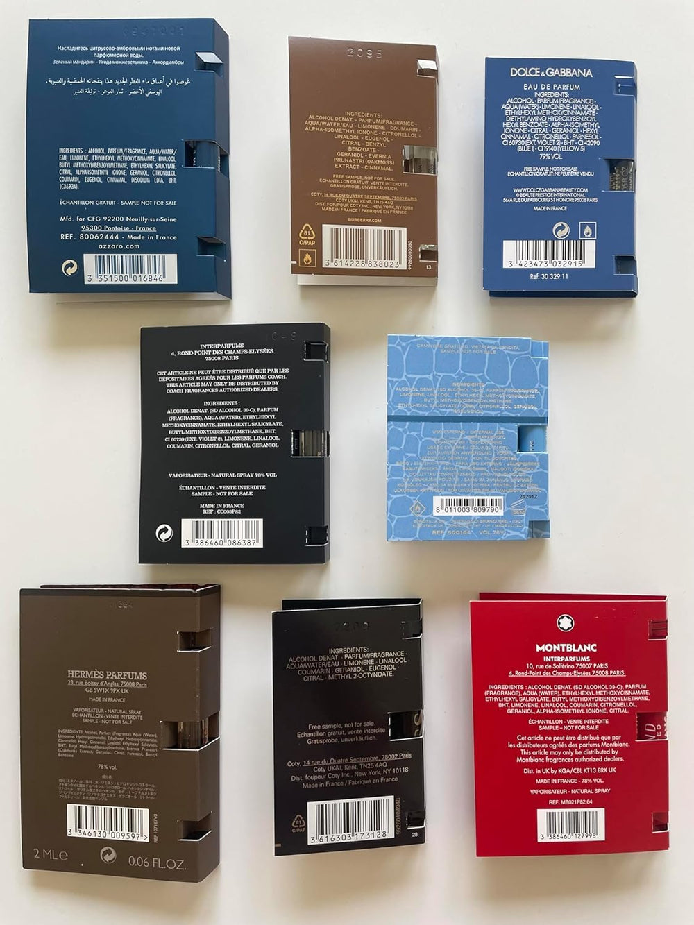 Envase práctico para bolso y viaje con fragancias variadas