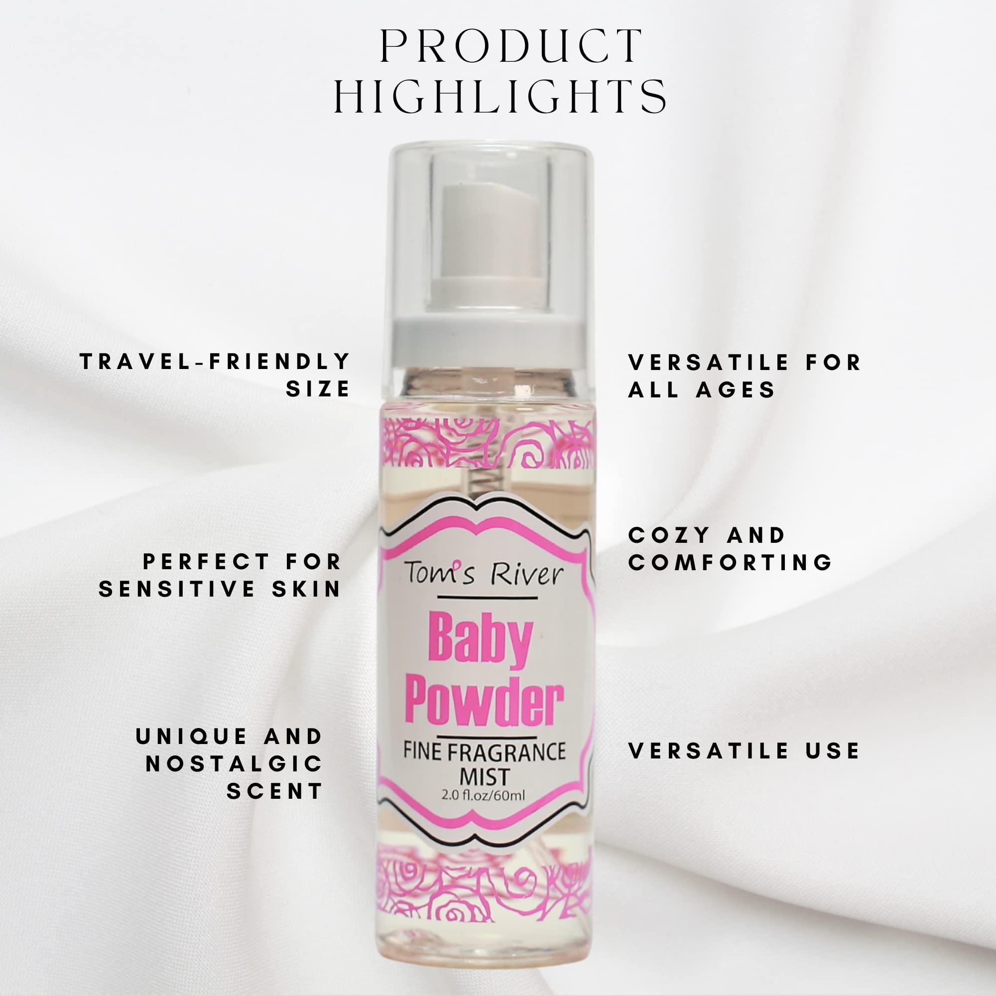 Infinix Baby Powder Bruma, spray portátil para uso rápido y discreto en cualquier lugar.