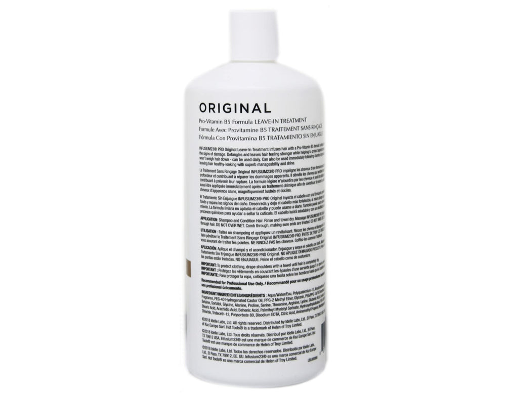 Infusium 23 Original, etiqueta visible, fórmula Pro-Vitamina B5 para cuidado diario.