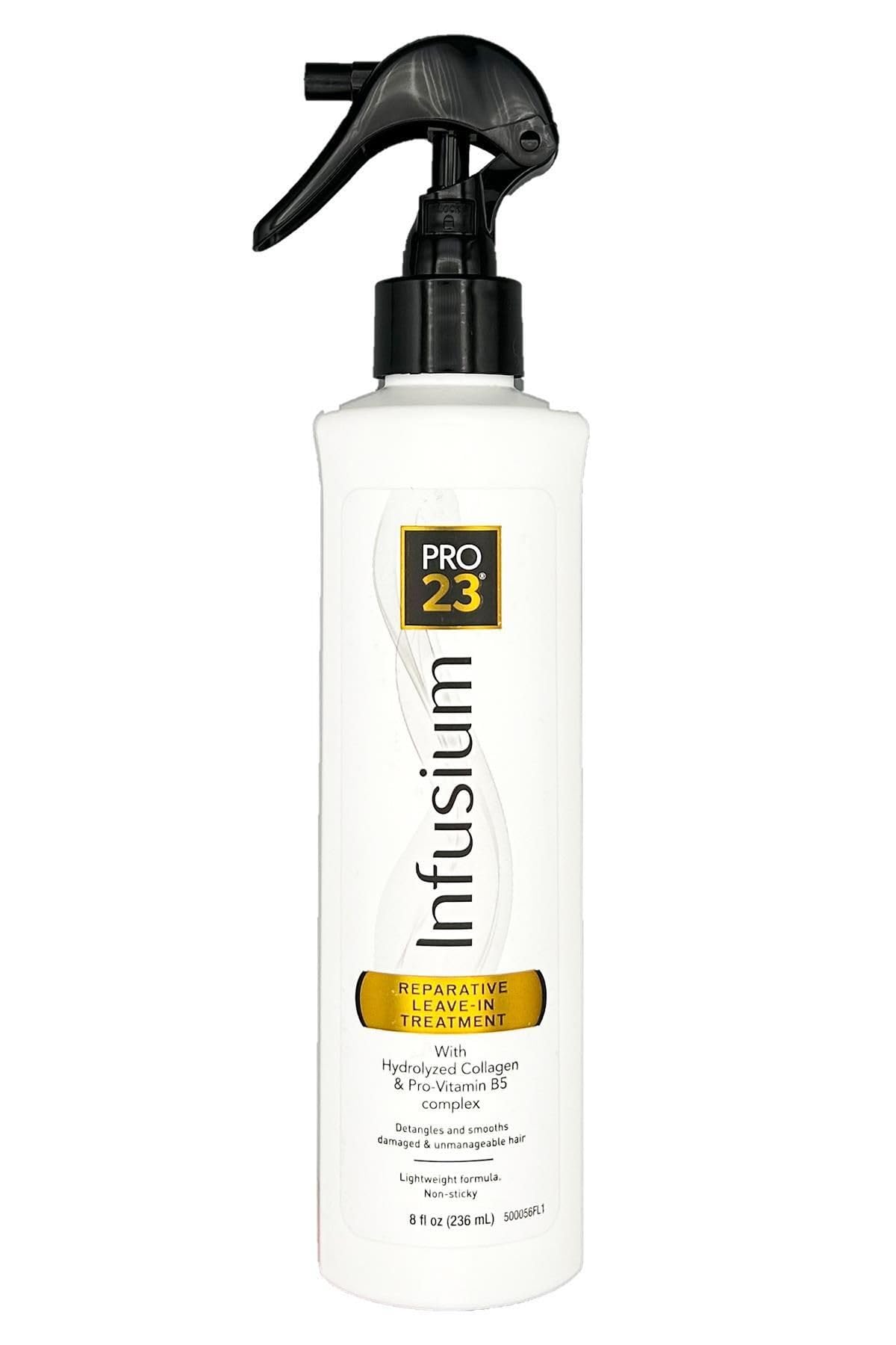 INFUSIUM 23 tratamiento reparador sin enjuague en botella para cabello más suave.