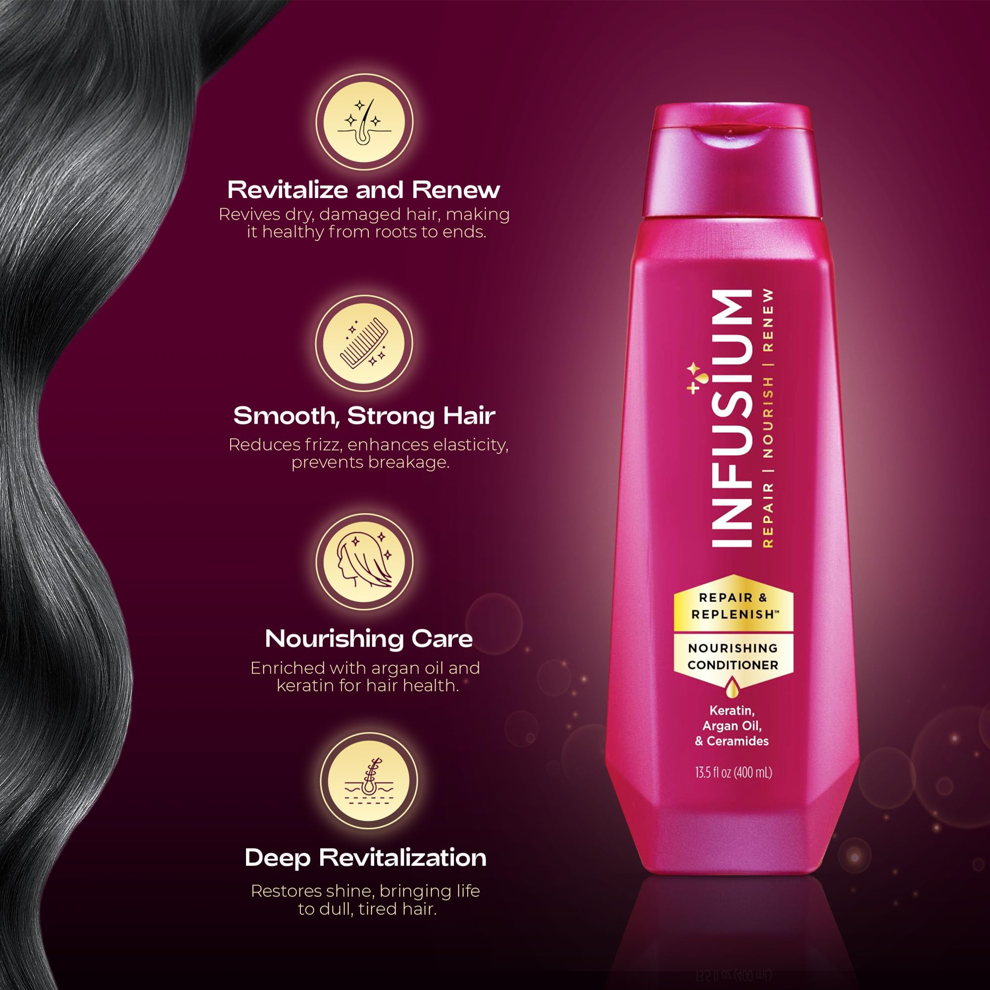 Infusium: ceramidas protegen la cutícula y evitan daño adicional.