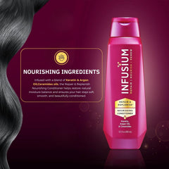 Infusium: keratina y argán nutren el cabello y mejoran su aspecto.