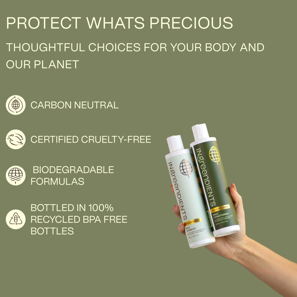 Proteína de guisante en Ingreendients, fortaleza suave para cabello dañado.
