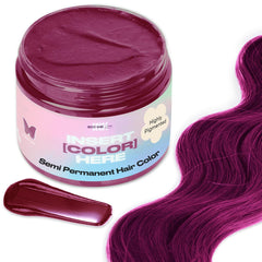 INH Color Depositing Conditioner Fucsia Crystal en bote, color vibrante que cuida el cabello.