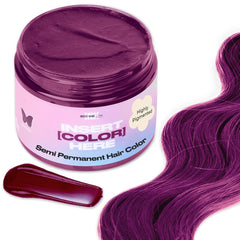 INH color deposito granate violeta: acondiciona y aporta brillo temporal.