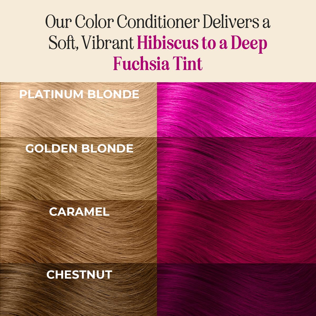 INH Fucsia Crystal, cabello rosa intenso sin blanqueamiento ni peroxido.