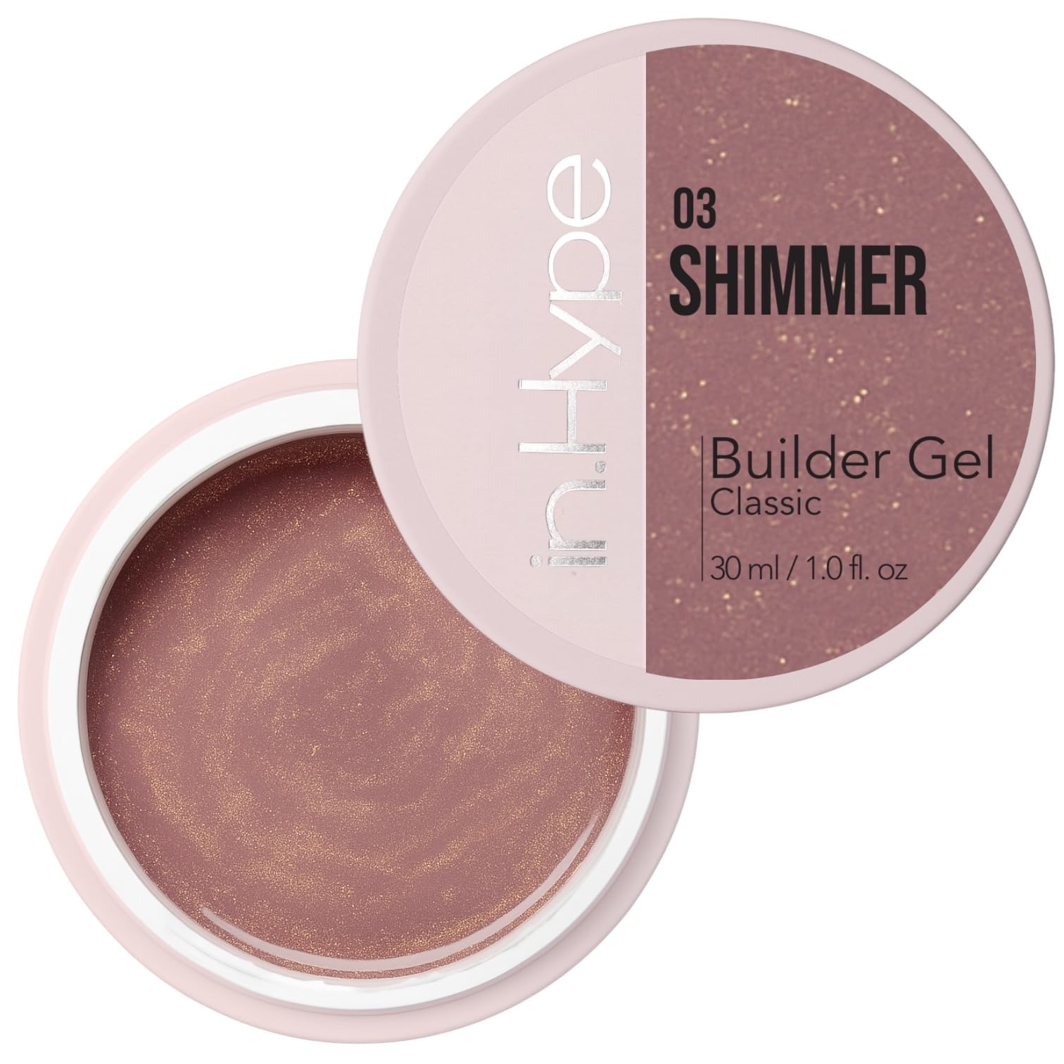 IN.HYPE Gel Camouflage Builder: textura cremosa marfil para uñas naturales.