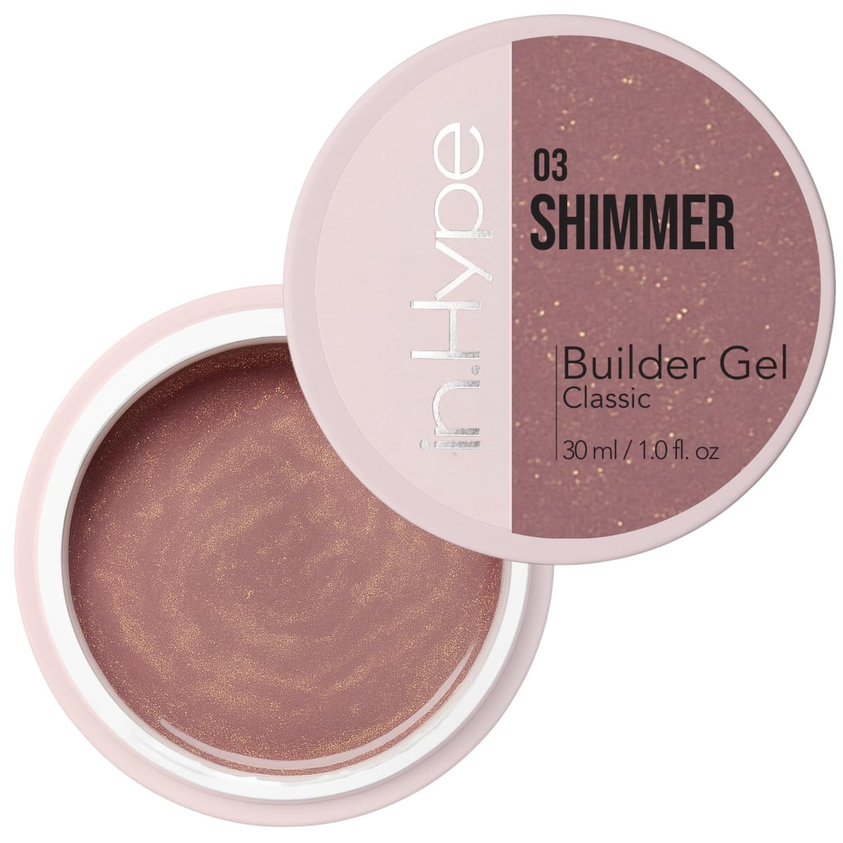 IN.HYPE Gel Camouflage Builder: textura cremosa marfil para uñas naturales.