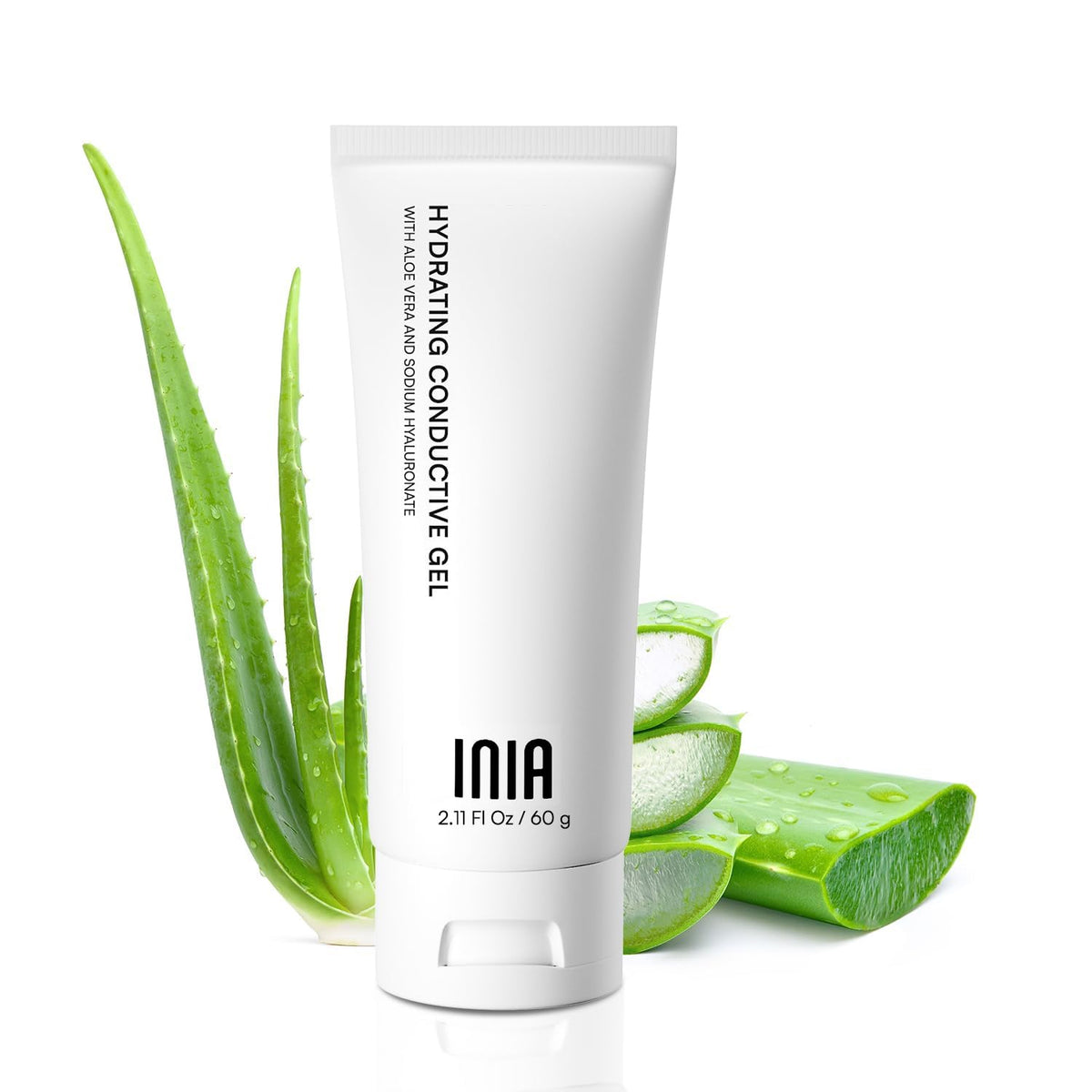 INIA gel conductor facial para dispositivos, mejora la conductividad y deslizamiento.
