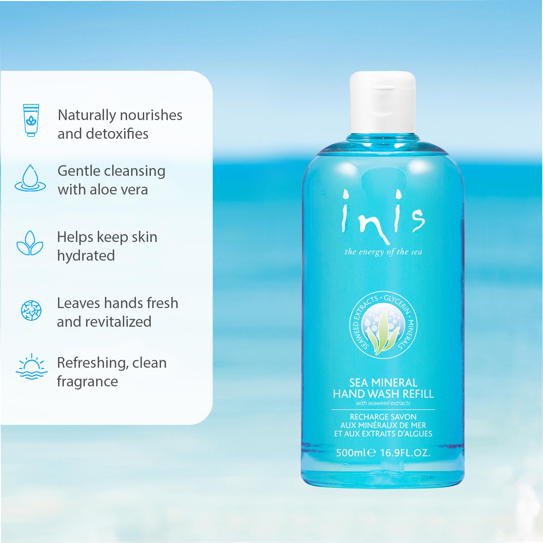 Inis la Energía del Mar: aroma marino que anima el baño.