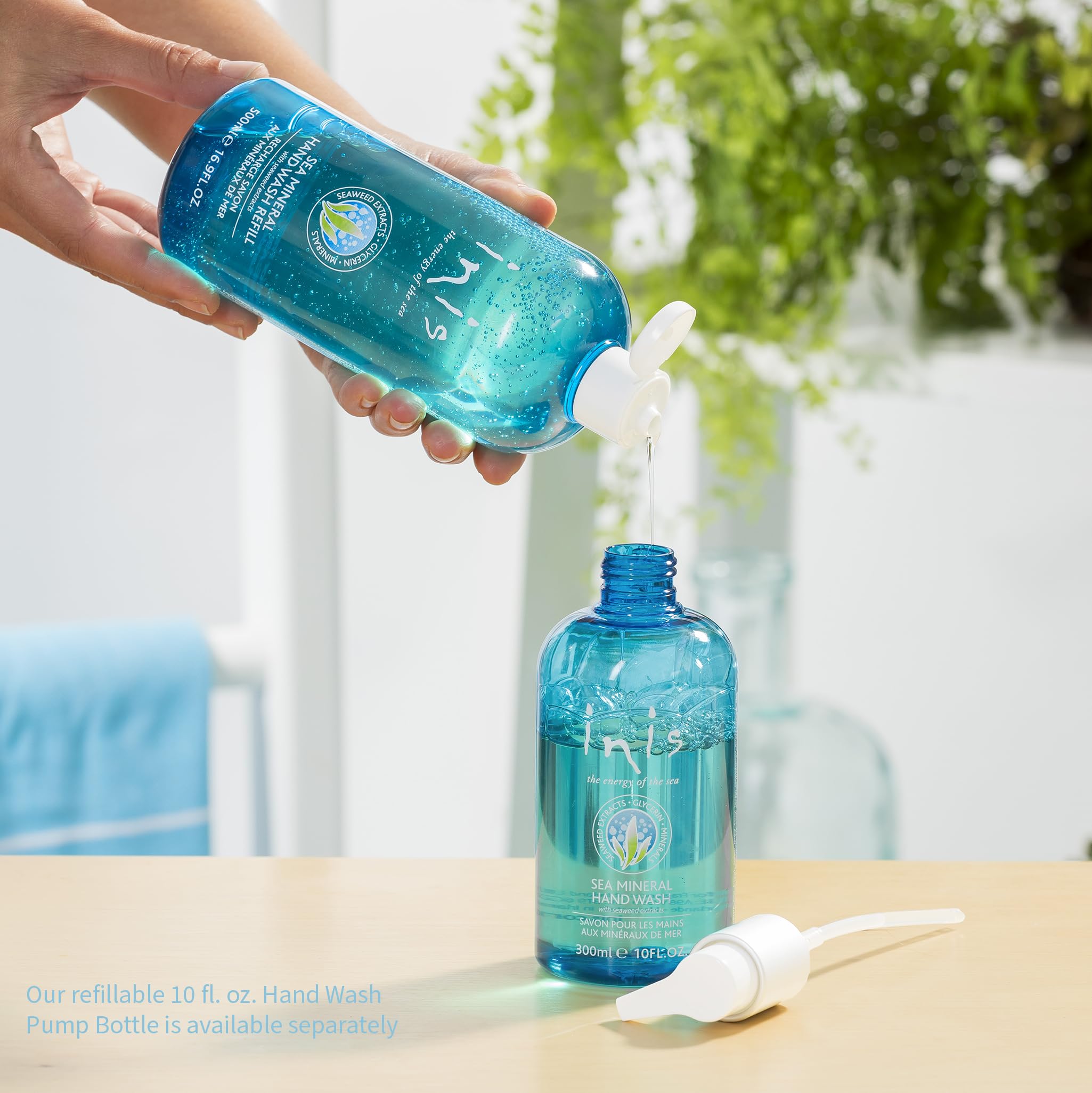 Inis la Energía del Mar: textura suave del gel para manos mineral.