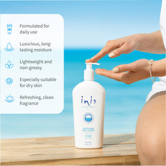 Inis avec vitamine E, soin nourrissant et protecteur pour la peau.