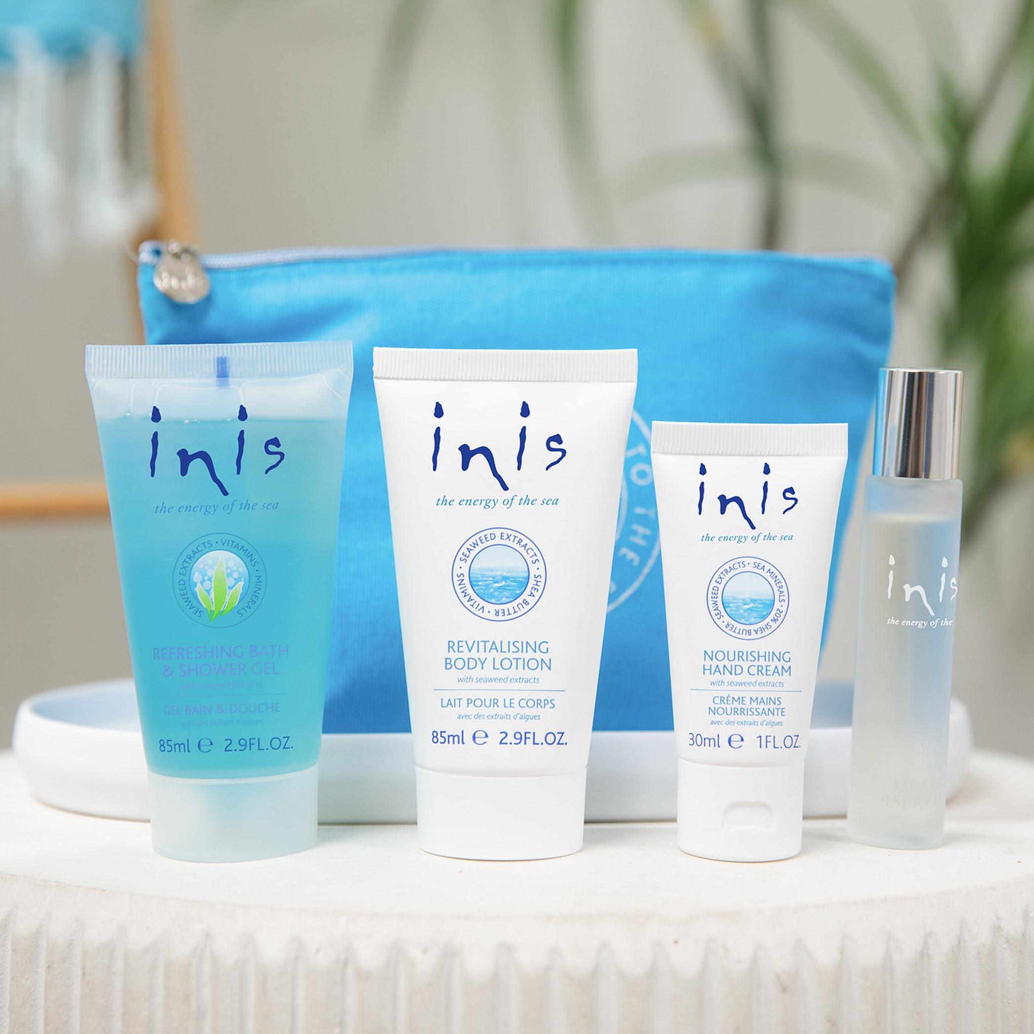 Conjunto regalo Voyager de Inis, presentación elegante para regalar.