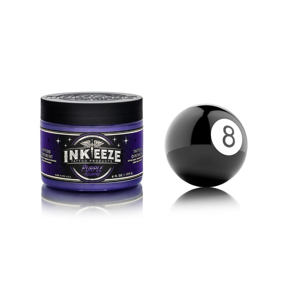 Protección contra irritación de ropa gracias al ungüento morado INK-EEZE.