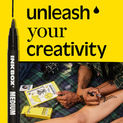 Inkbox Freehand Marker aplicación rápida para tatuajes temporales duraderos en piel.