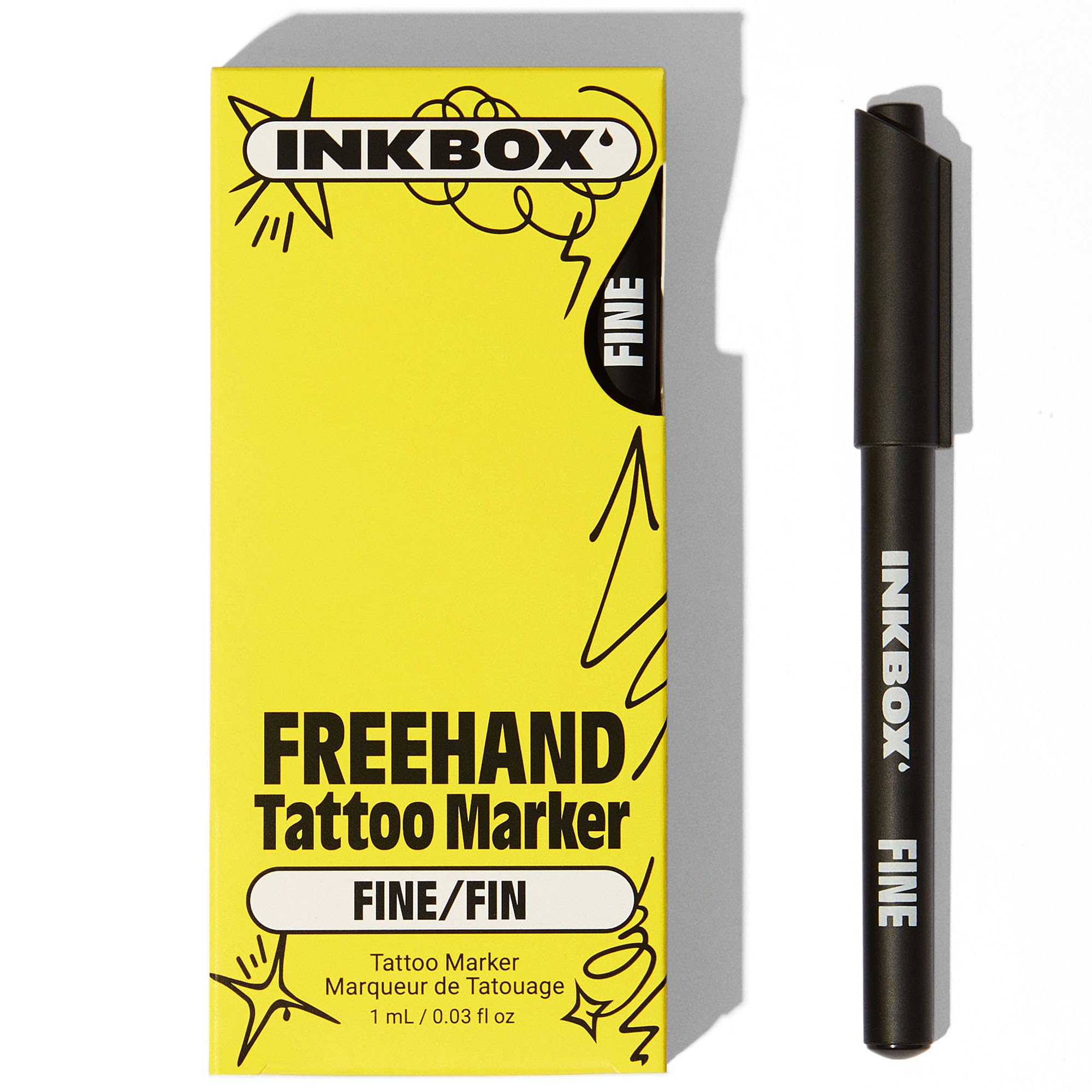 Inkbox marcador de punta fina para detalles precisos en tatuajes temporales