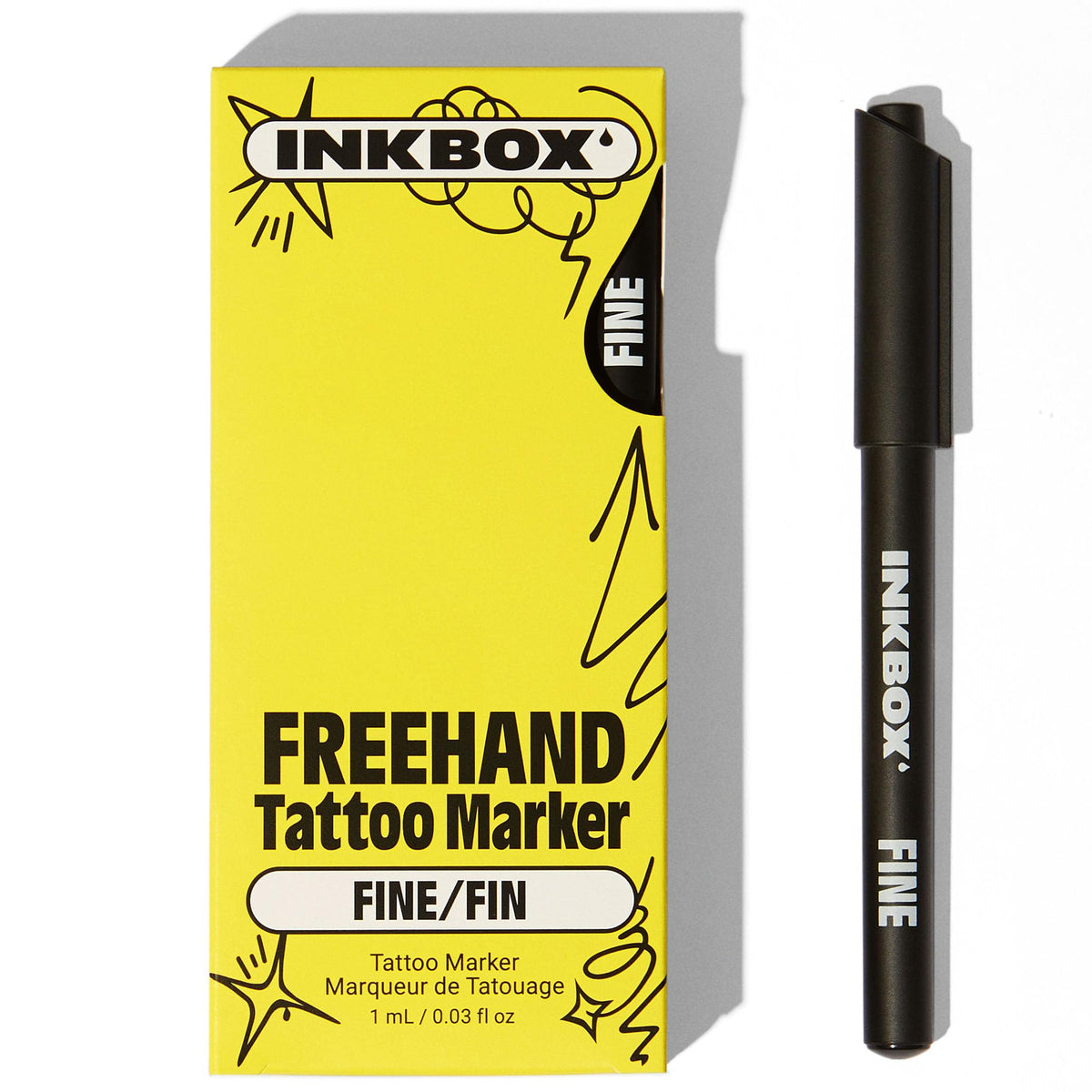 Inkbox marcador de punta fina para detalles precisos en tatuajes temporales