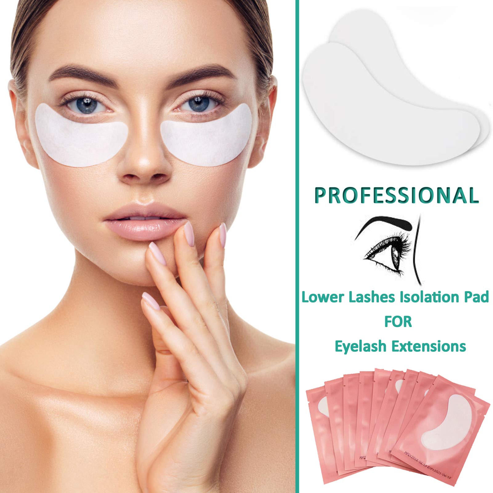 Parche ocular hidrogel curvado INKEL, se adapta a la mayoría de ojos.