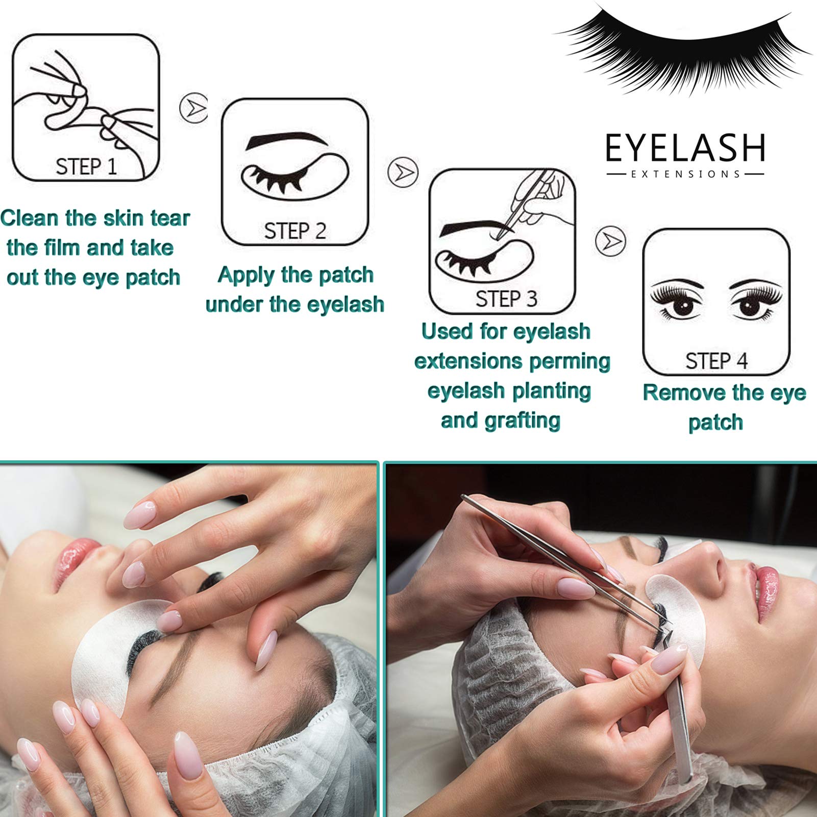 INKEL parches oculares gel para pestañas, fijan la aplicación con comodidad.