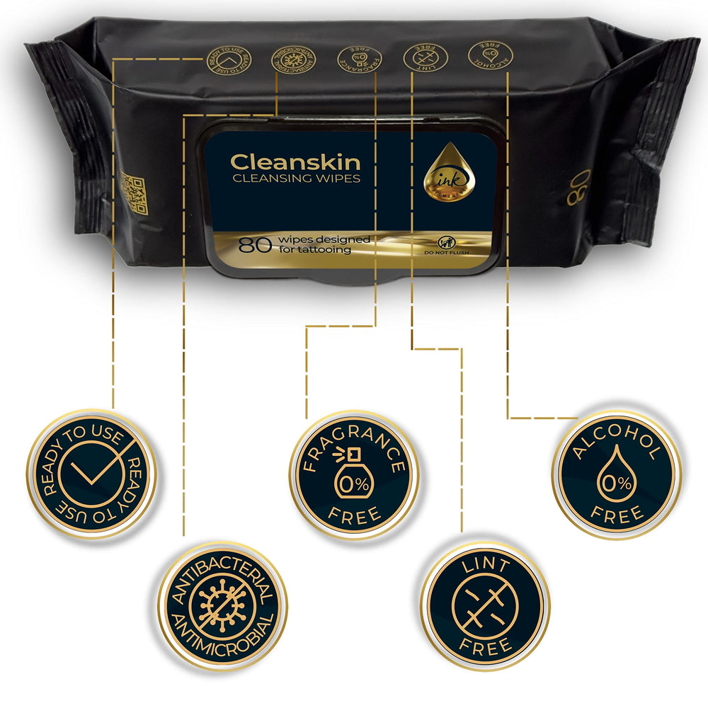 Couvercle ouvert des lingettes CleanSkin facilitant l’accès en cabinet.
