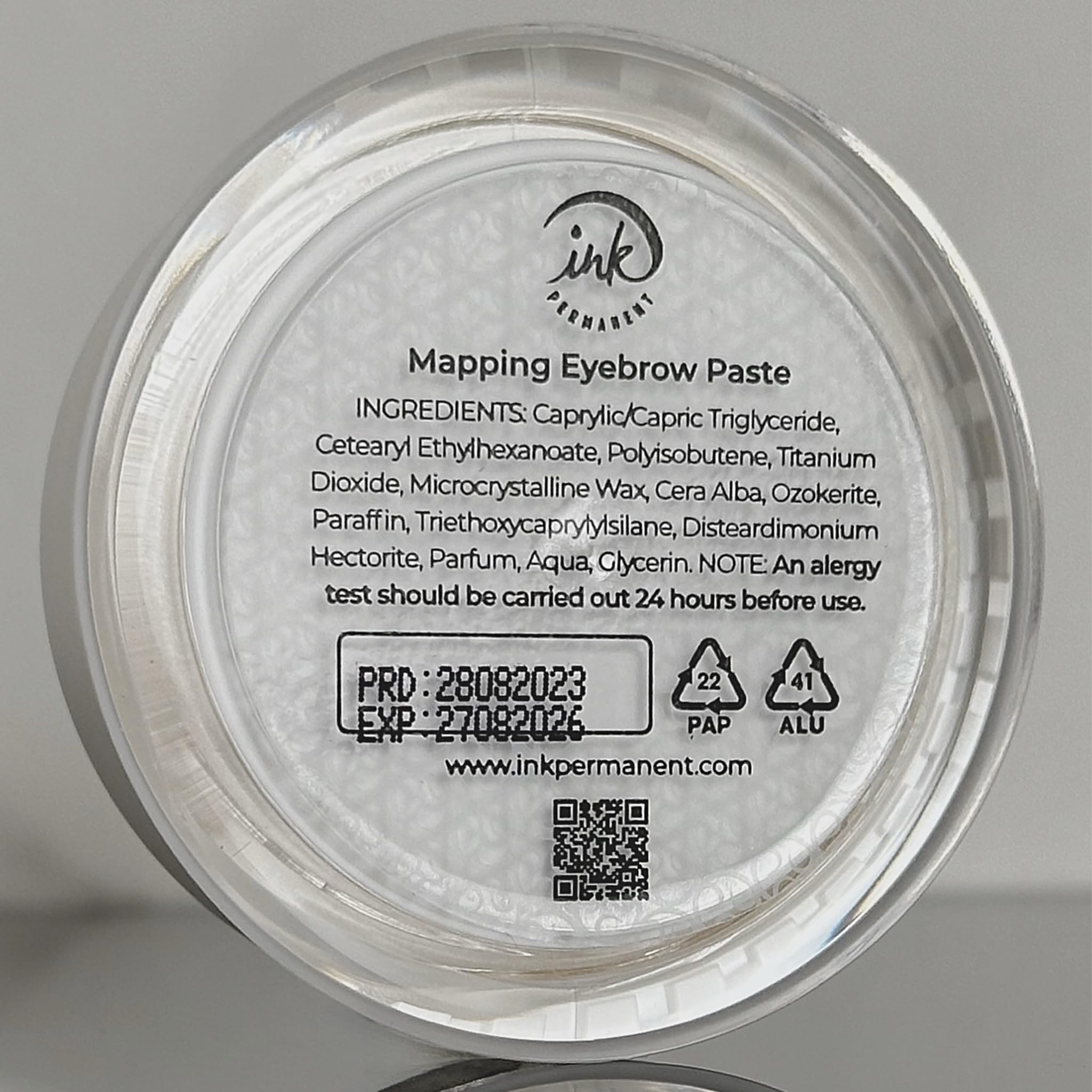 Ink Permanent pasta blanco para mapear cejas con simetría perfecta