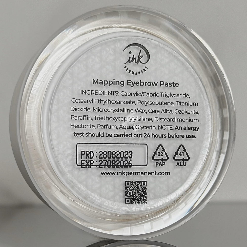 Ink Permanent pasta blanco para mapear cejas con simetría perfecta