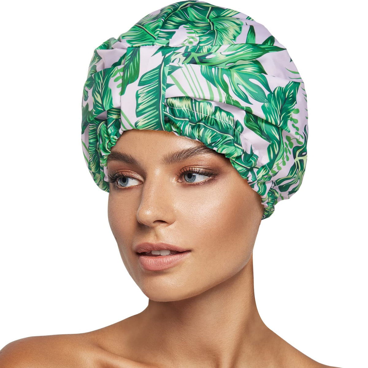 INNELO gorro de ducha con doble capa y ajuste cómodo para cabello seco