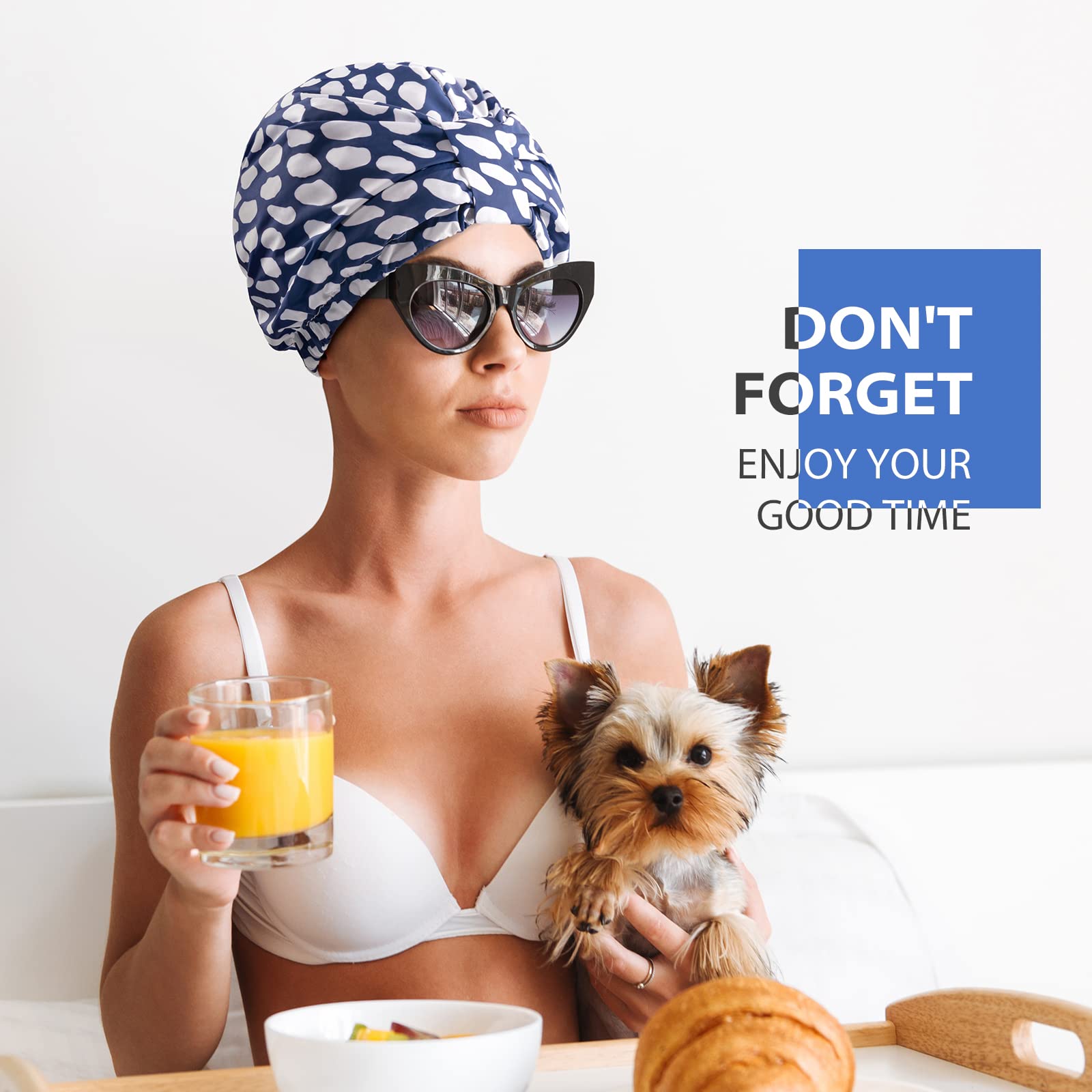 INNELO Gorro de ducha multiuso, perfecto para maquillaje y SPA en casa.