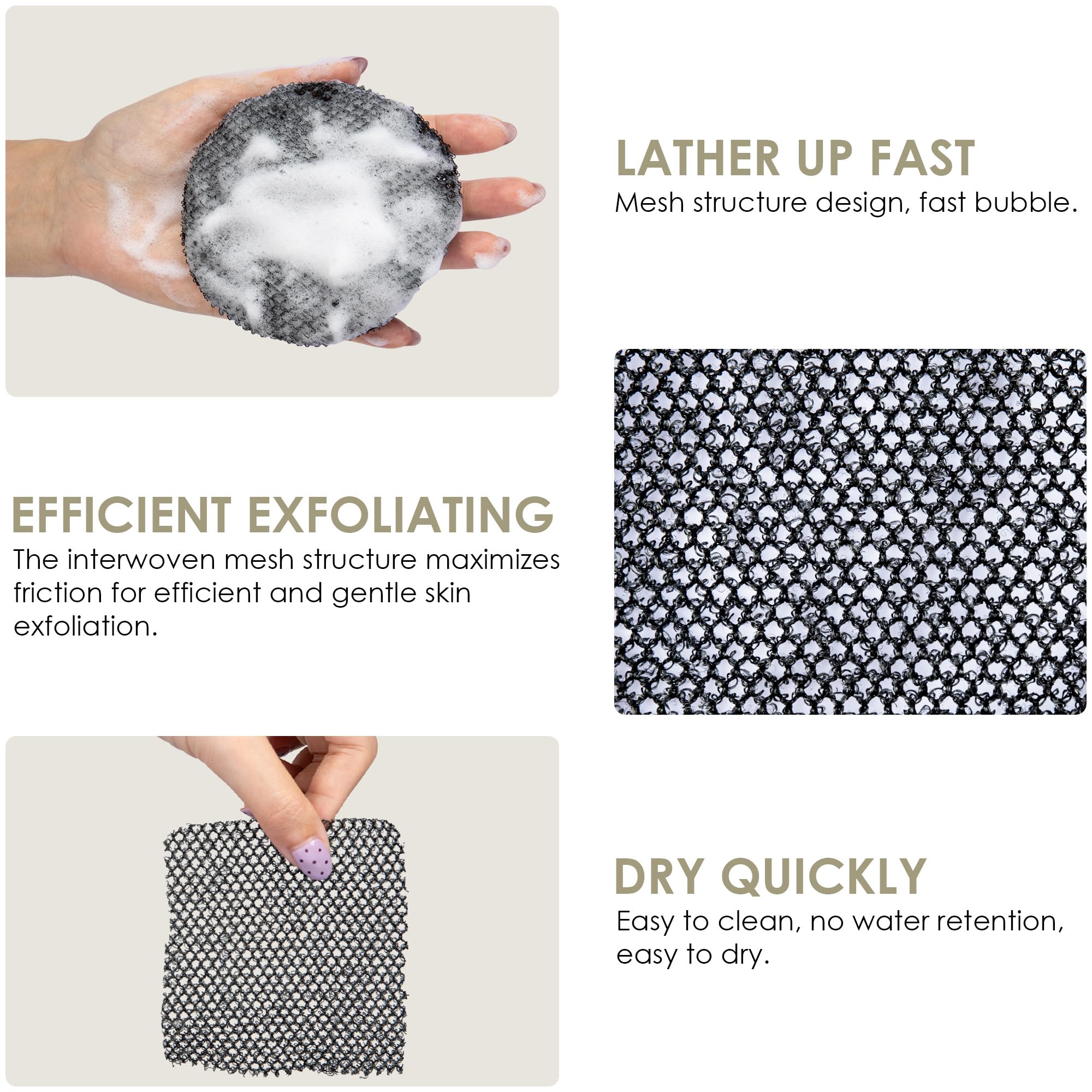 InnerNeed estuche negro para brocha de silicona, almacenamiento práctico.
