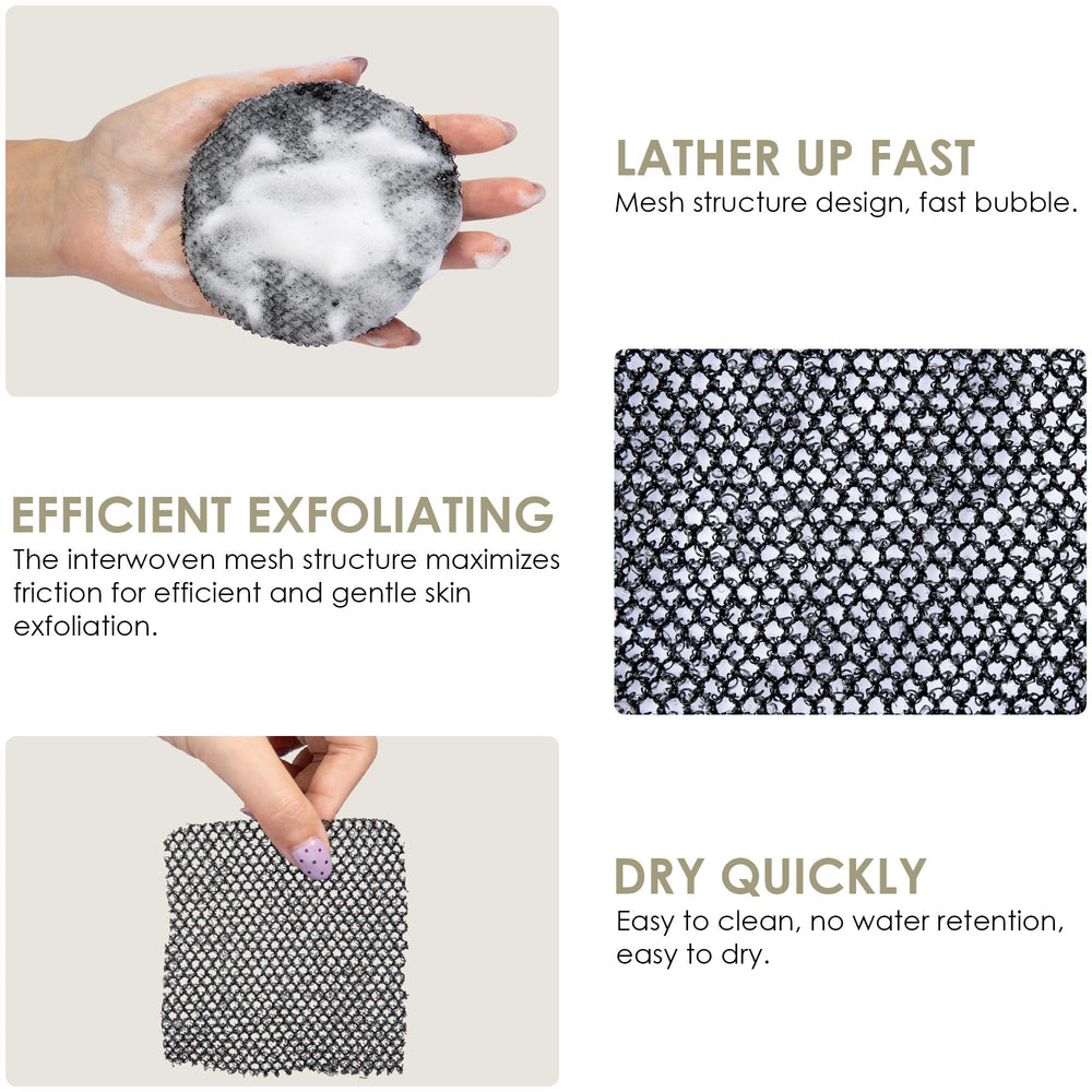 InnerNeed estuche negro para brocha de silicona, almacenamiento práctico.