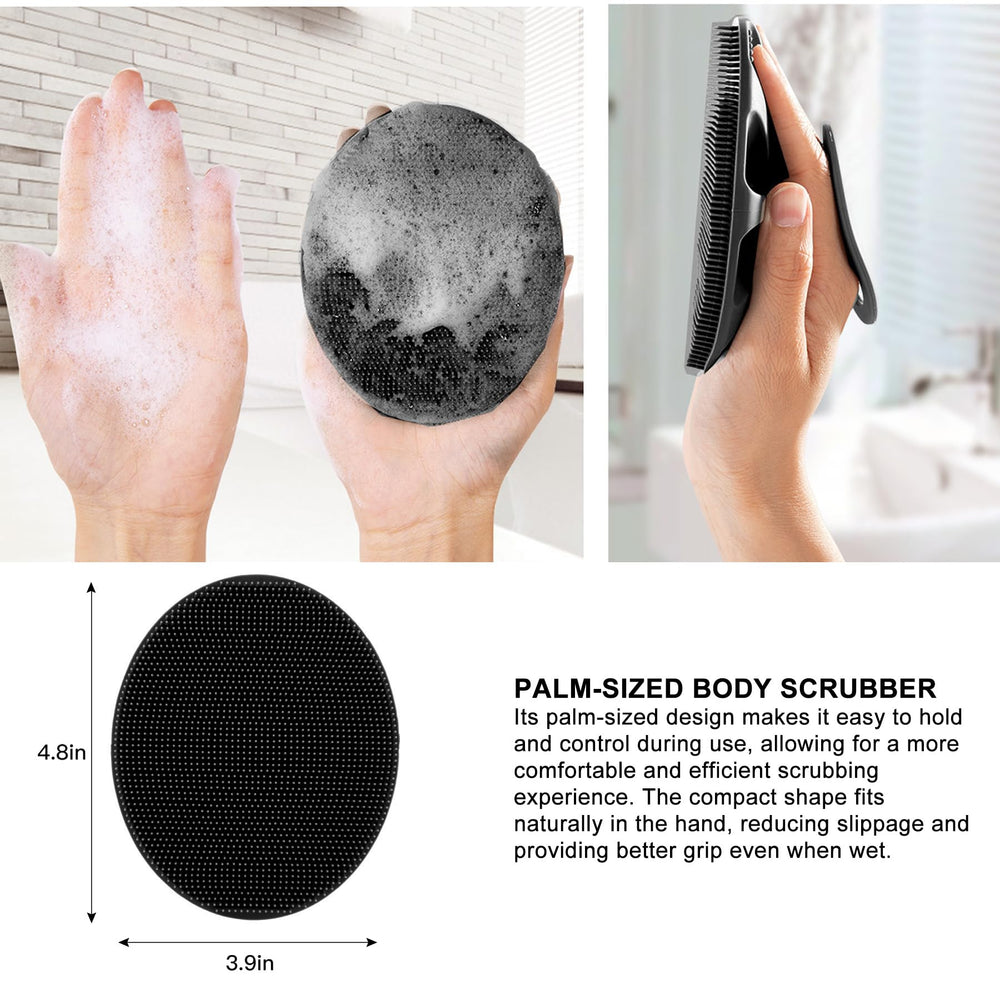 INNERNEED mango ergonómico con silicona, ofrece agarre cómodo durante la ducha.