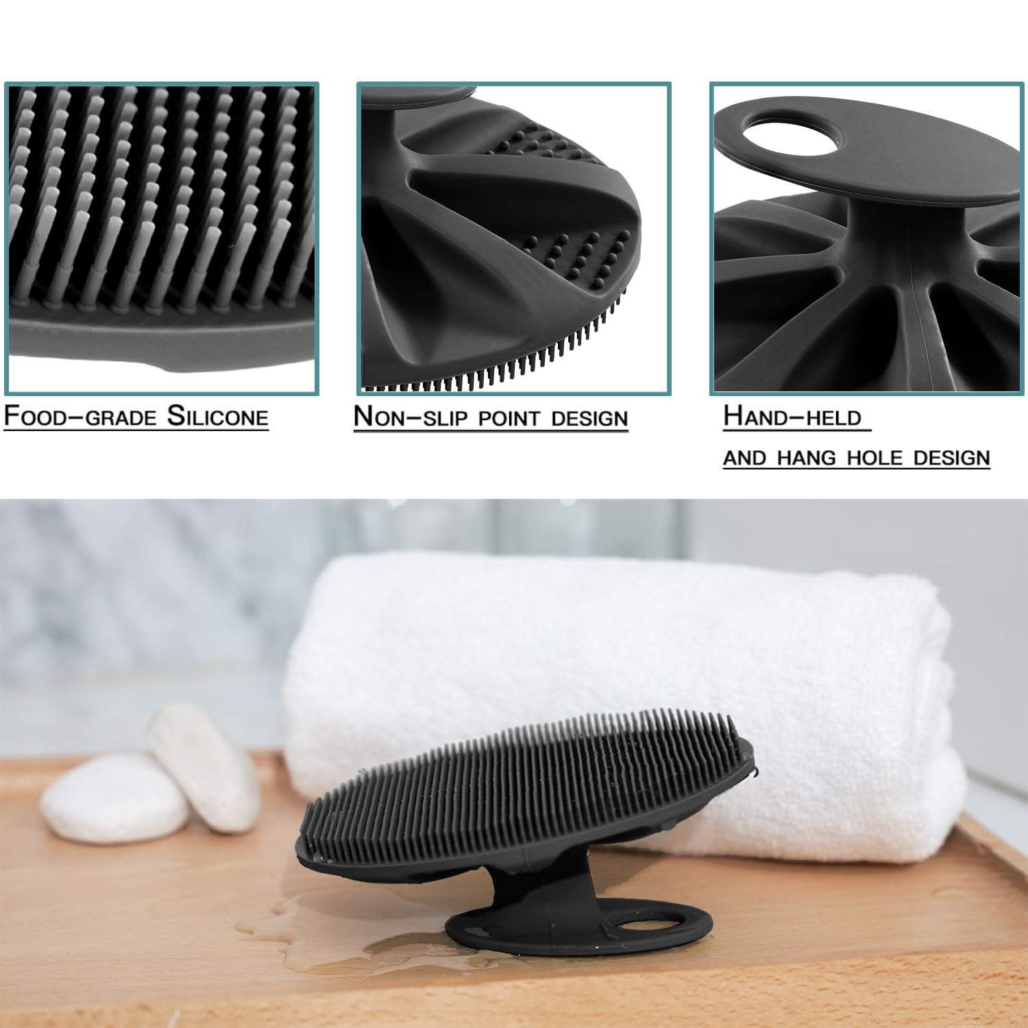 INNERNEED masaje relajante de silicona para mejorar la experiencia tras la exfoliación.