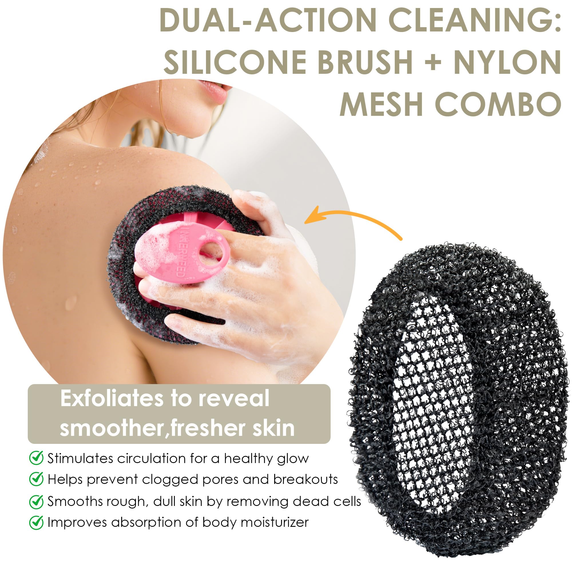 InnerNeed mezcla nylon-poliéster resistente, duradera ante el uso frecuente.