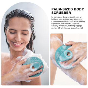 INNERNEED puntas de silicona, exfoliación suave, enfoque verde oscuro y rosa.