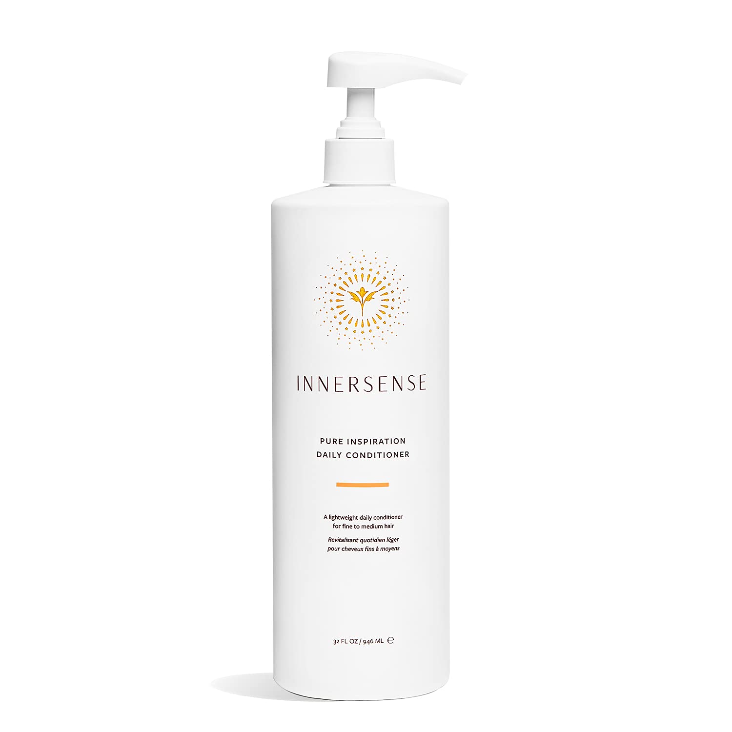 INNERSENSE acondicionador diario orgánico en botella para hidratación suave.
