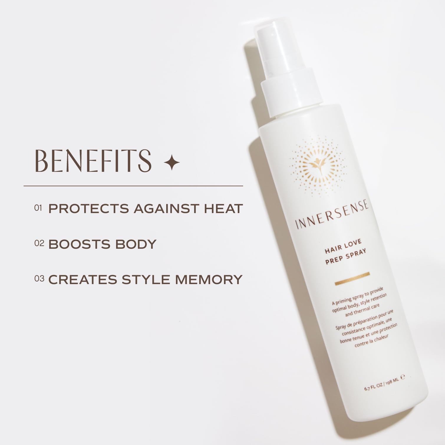INNERSENSE Belleza Orgánica: cuidado térmico para cabello durante el secado y planchado