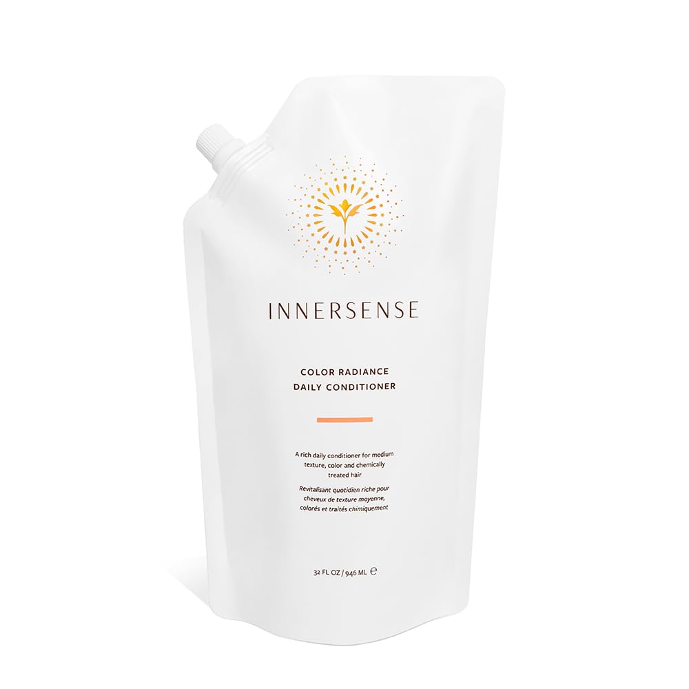 INNERSENSE Organic Beauty Radiancia Natural Condicionador en bote: suaviza cabello mediano y realza color.