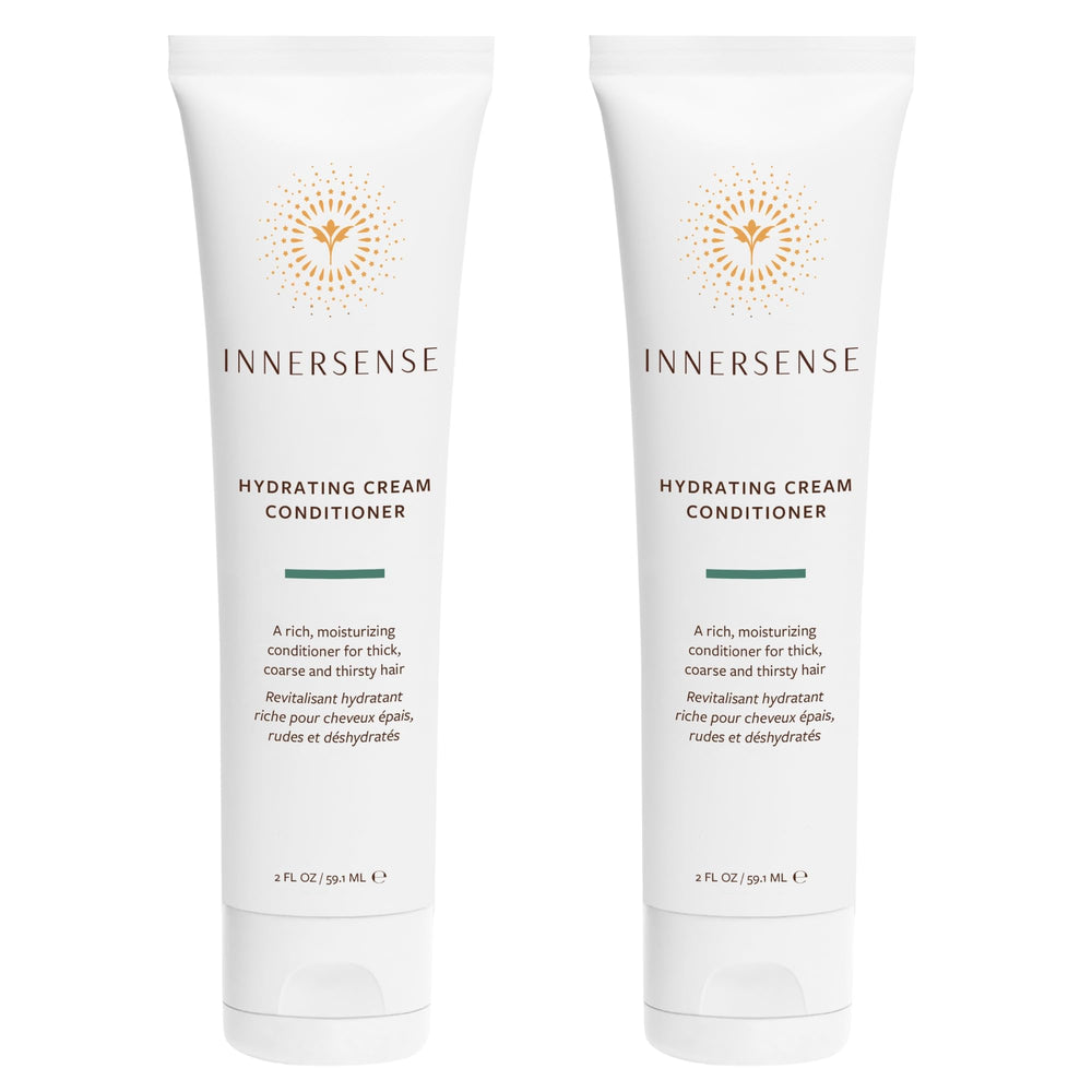 Acondicionador INNERSENSE, frasco frontal, hidratación profunda para cabello seco y grueso.