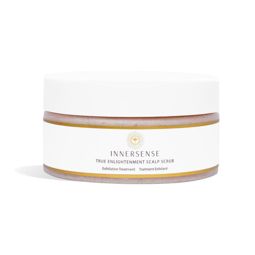 INNERSENSE Exfoliante Capilar Iluminación Verdadera en botella lista para uso diario.