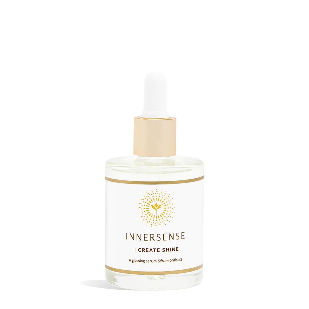 INNERSENSE I Create Shine Serum: botella para brillo natural y uso diario.
