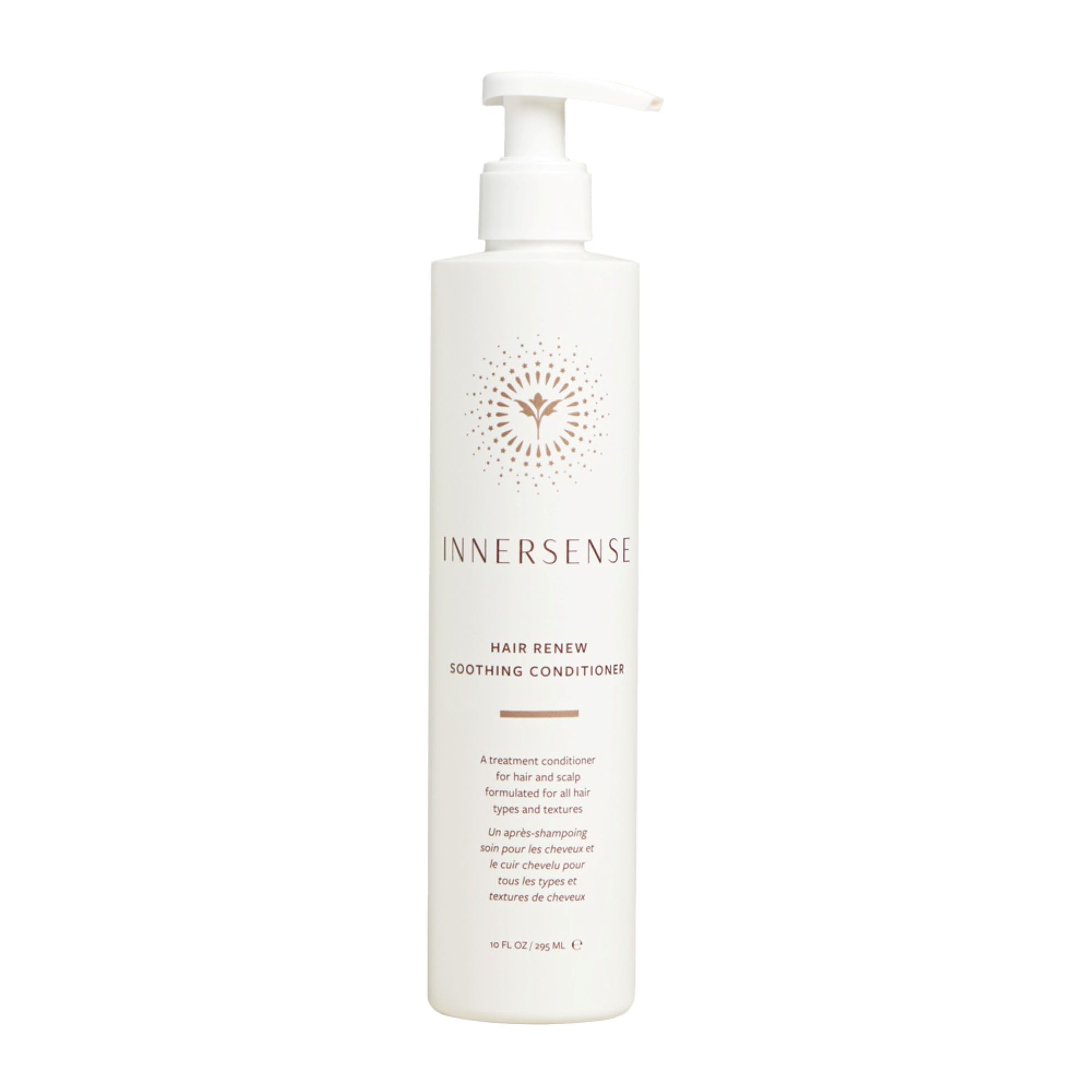 Flacon INNERSENSE Hair Renew, soin hydratant qui apaise le cuir chevelu et nourrit les longueurs.
