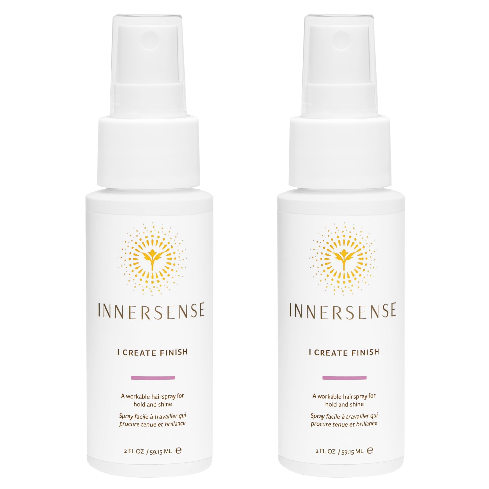 INNERSENSE spray acabado sin propelante: fijación media y brillo natural.