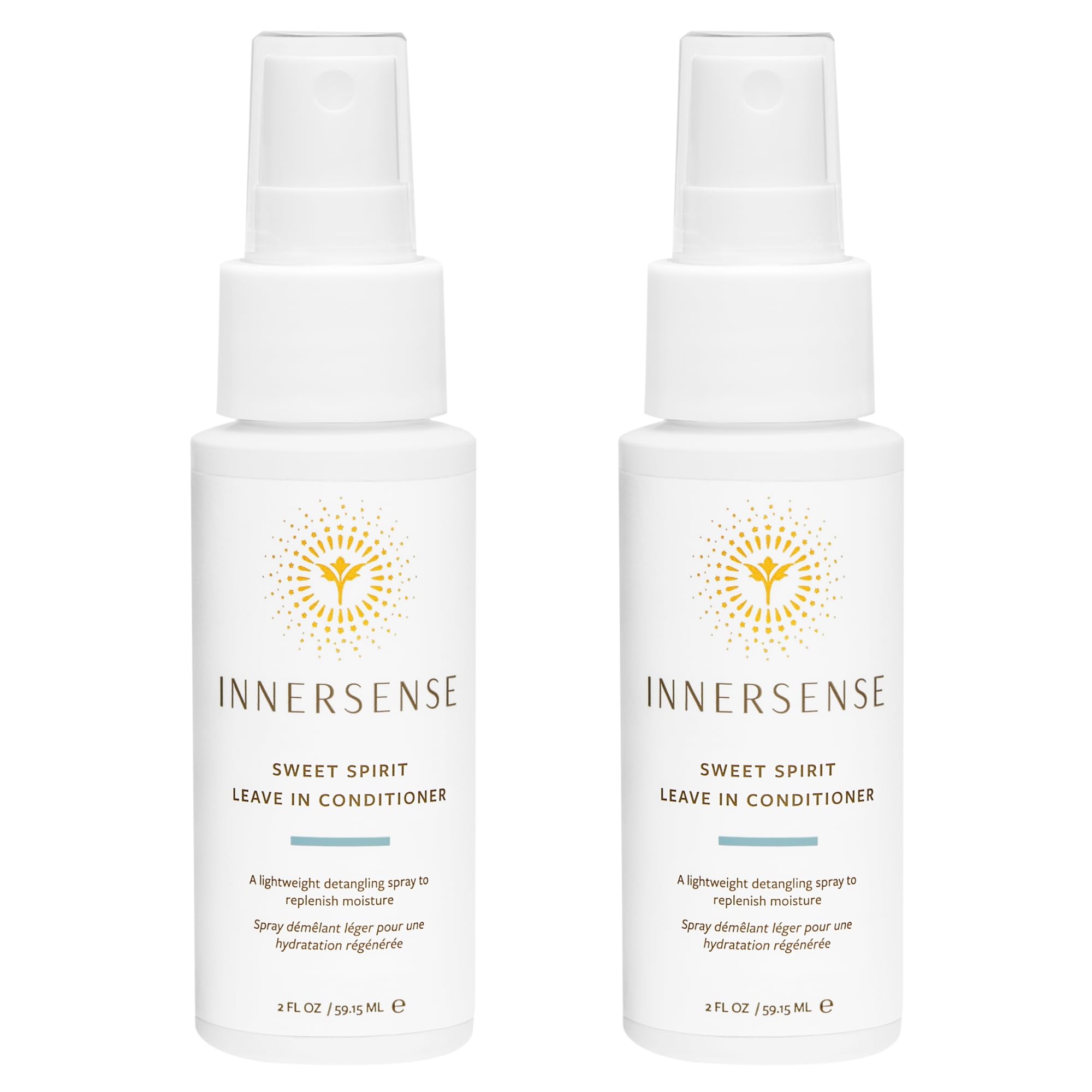 INNERSENSE Sweet Spirit Leave-In bottle front view – lightweight detangler and moisture boost