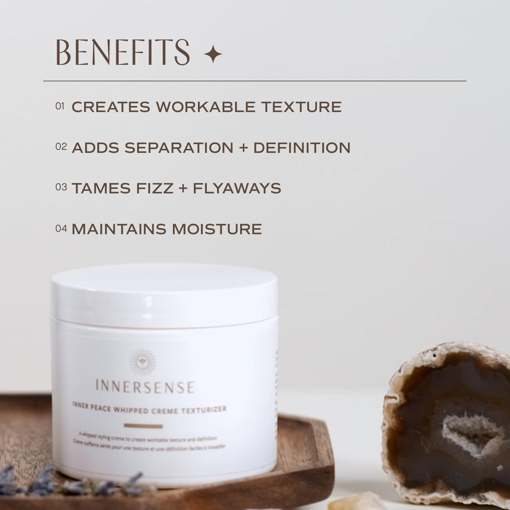INNERSENSE textura de crema en primer plano, hidratación ligera y brillo natural