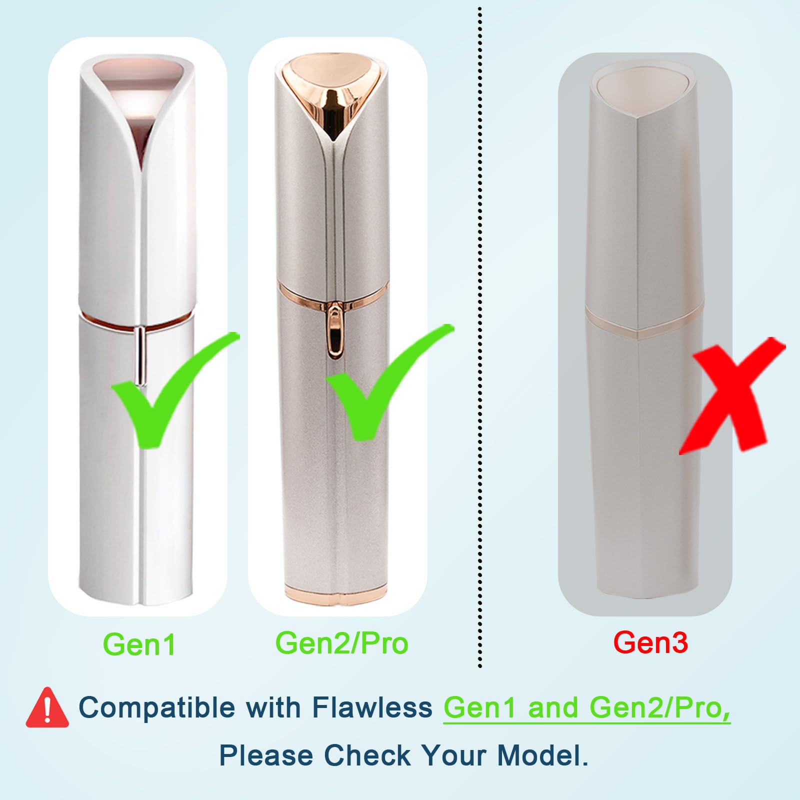 Innobeaut Gen2: cabeza de repuesto 3D mejorada para deslizamiento cómodo diario