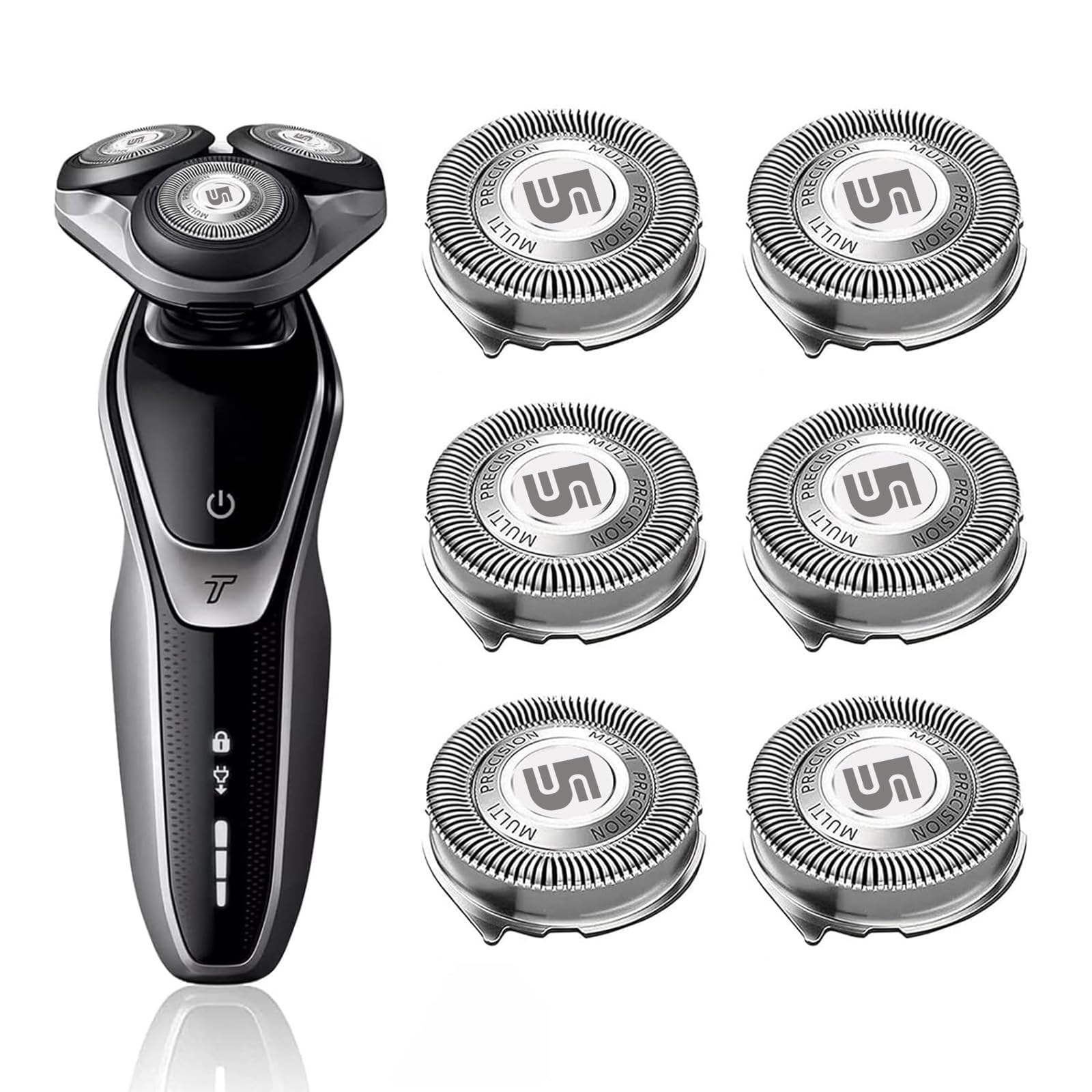 Innobeaut SH50: cabezas de repuesto para Philips 5000, seis-pack para rendimiento continuo.