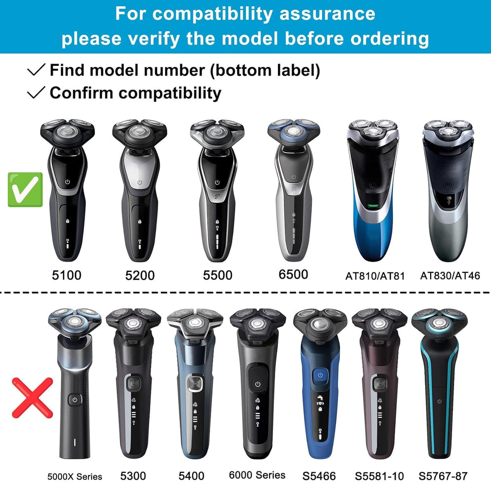 Innobeaut SH50: compatibilidad HQ8-AquaTouch para un afeitado estable