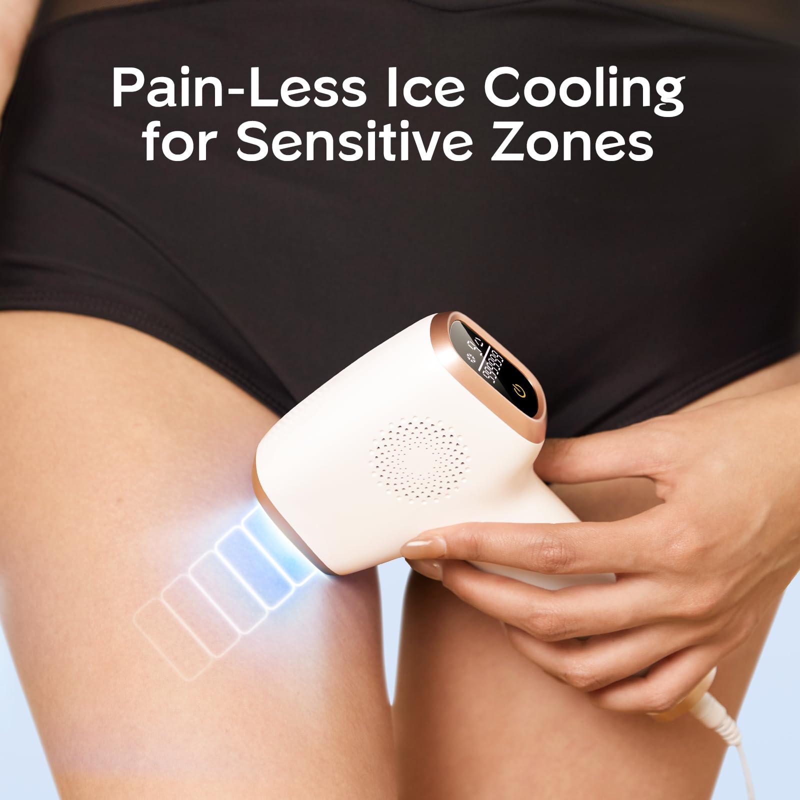 INNZA IPL zonas-grandes: tratamiento eficiente de piernas y torso.