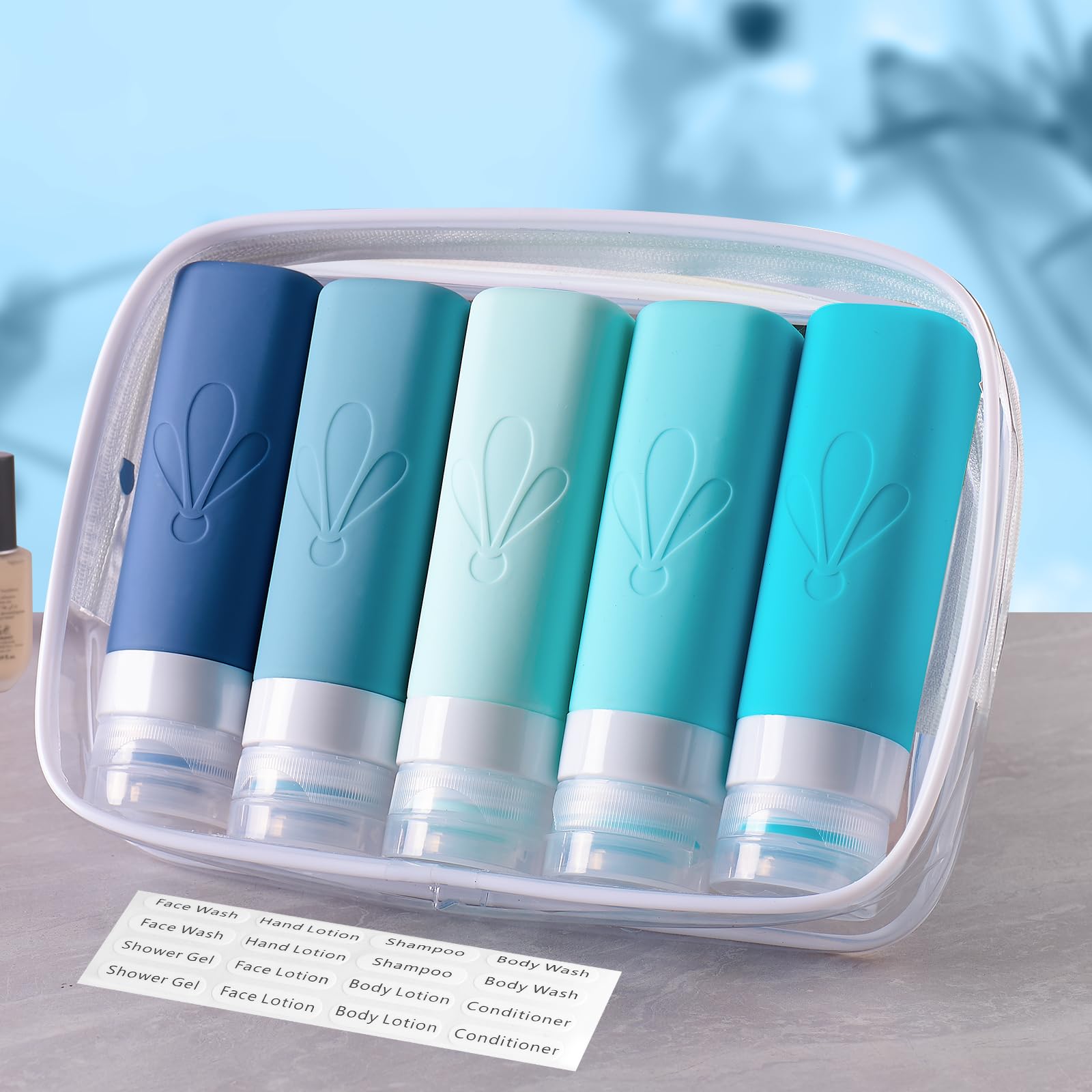 Etiquetas impermeables INSFIT para organizar las botellas.